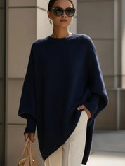 Dames Gebreide Trui – Oversized Model met Ronde Hals
