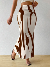 Abstracte maxi rok – Auberge