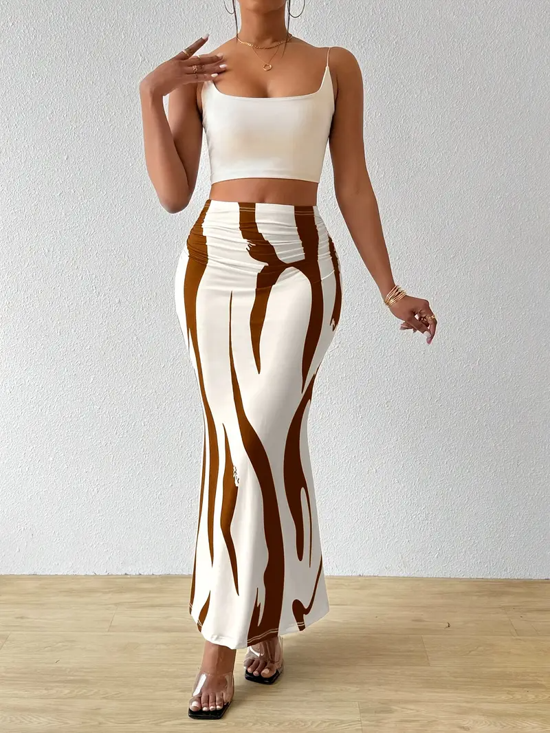 Abstracte maxi rok – Auberge
