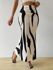 Abstracte maxi rok – Auberge