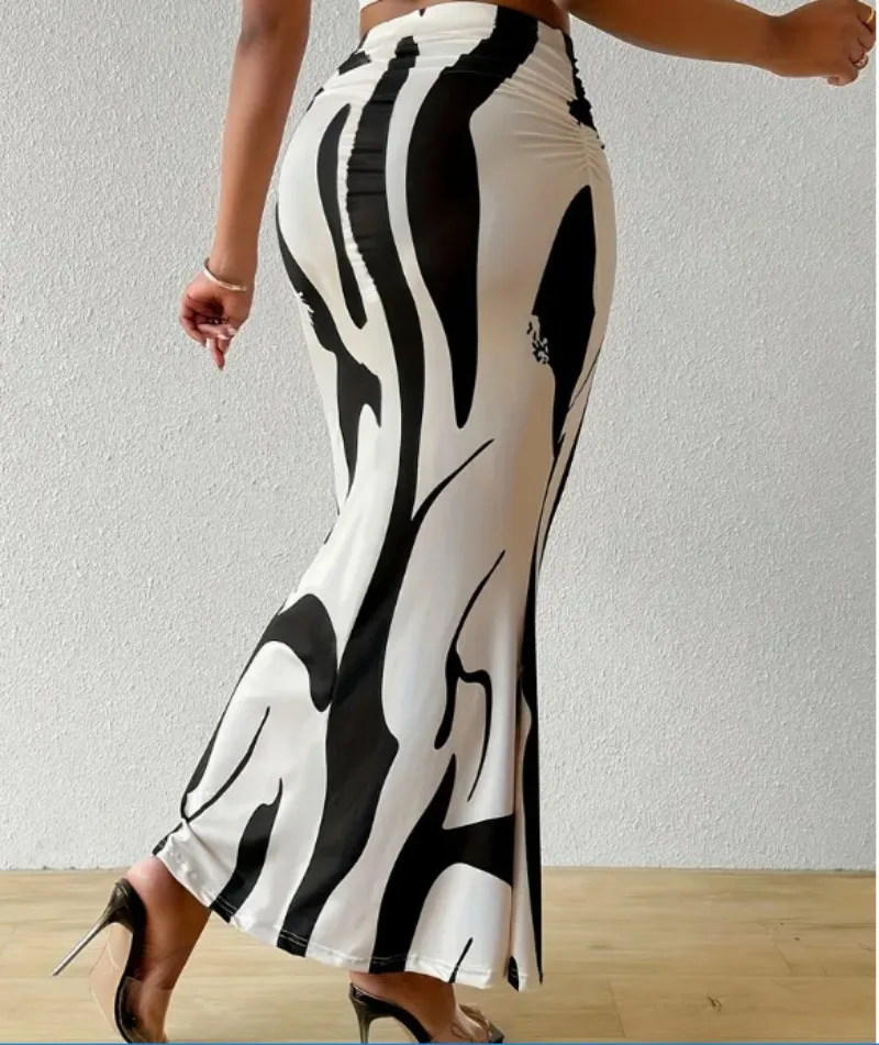 Abstracte maxi rok – Auberge
