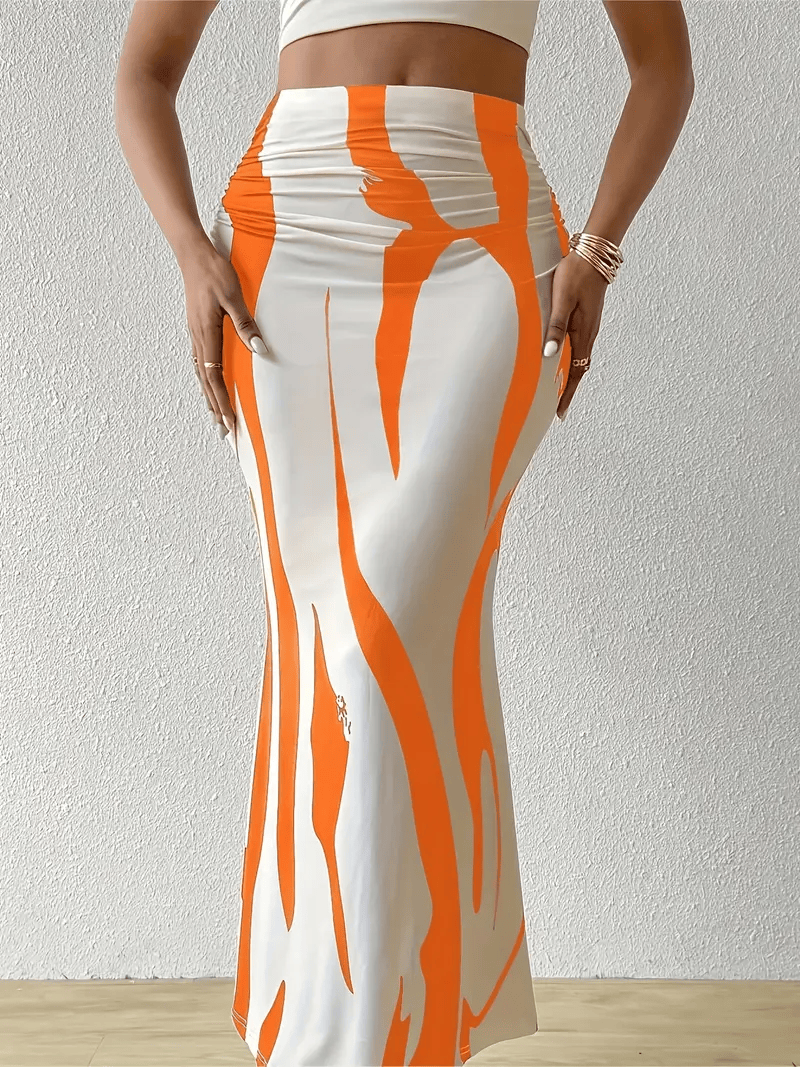 Abstracte maxi rok – Auberge