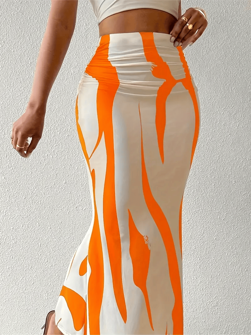 Abstracte maxi rok – Auberge