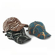Abstracte print cap dames – Sandrift