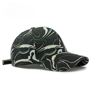 Abstracte print cap dames – Sandrift