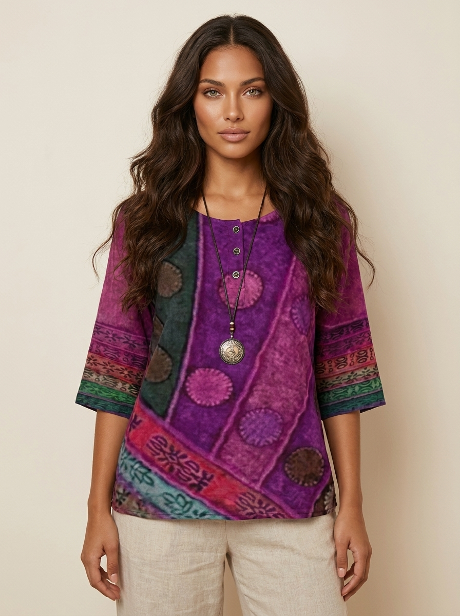 Artistieke boho blouse - Luna