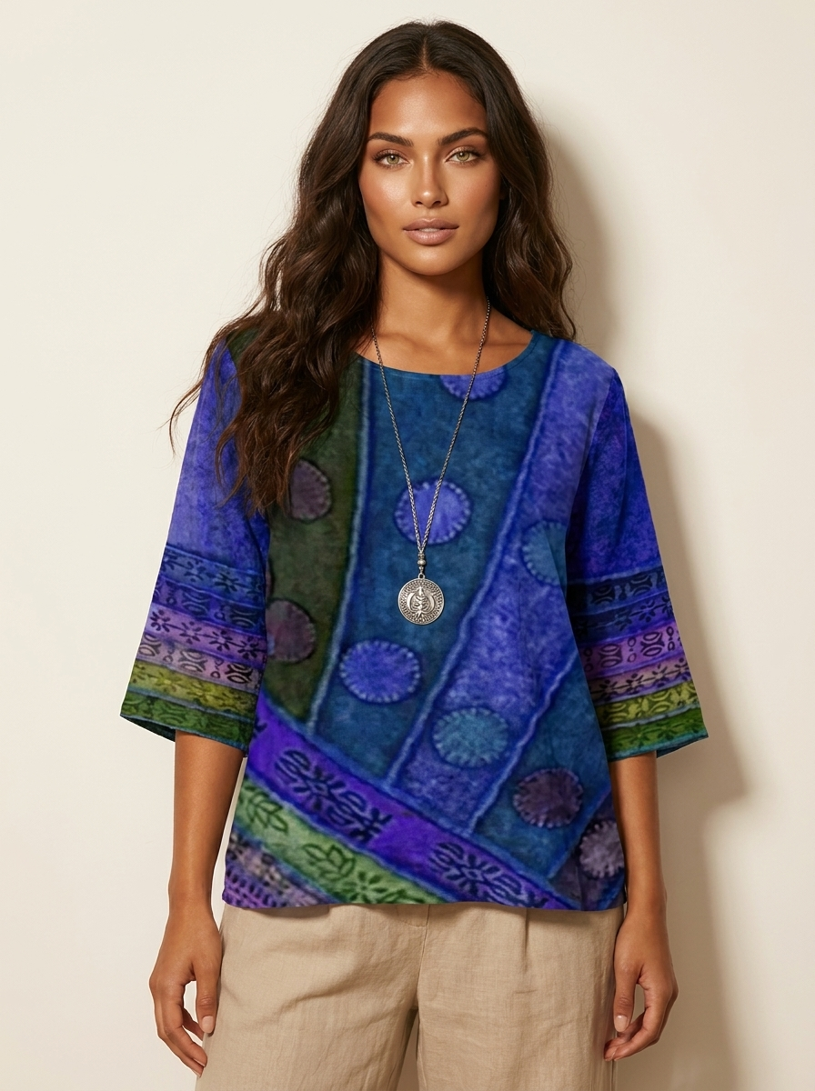 Artistieke boho blouse - Luna