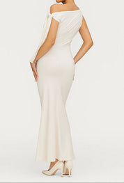 Asymmetrische avondjurk met strikdetail - Valentina