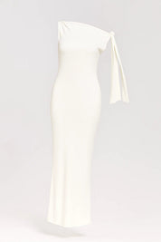 Asymmetrische avondjurk met strikdetail - Valentina