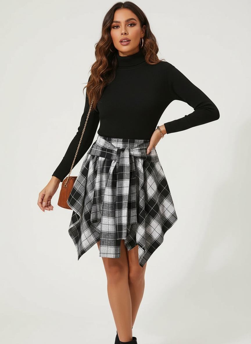 Asymmetrische dames rok – Rosalie