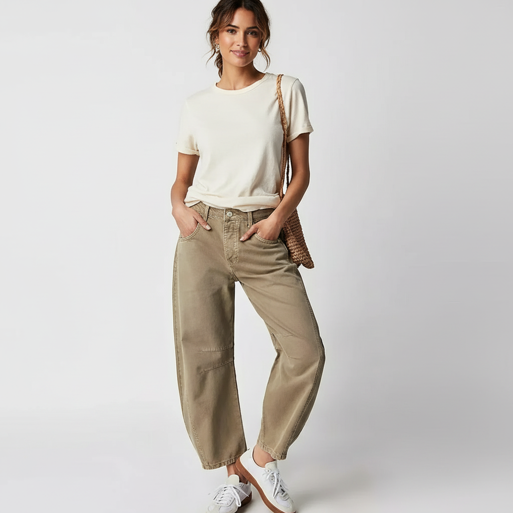 Baggy dames jeans met relaxte pasvorm