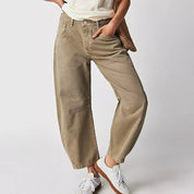 Baggy dames jeans met relaxte pasvorm