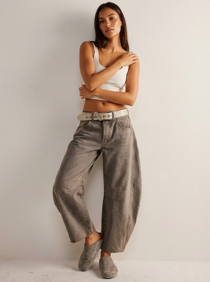 Baggy dames jeans met relaxte pasvorm