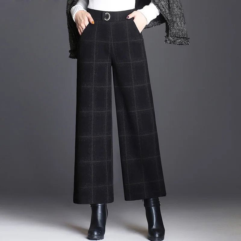 Belgravia plaid women's trousers – Elara