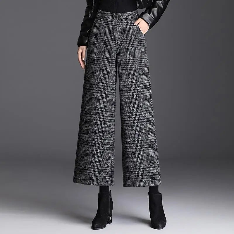 Belgravia plaid women's trousers – Elara