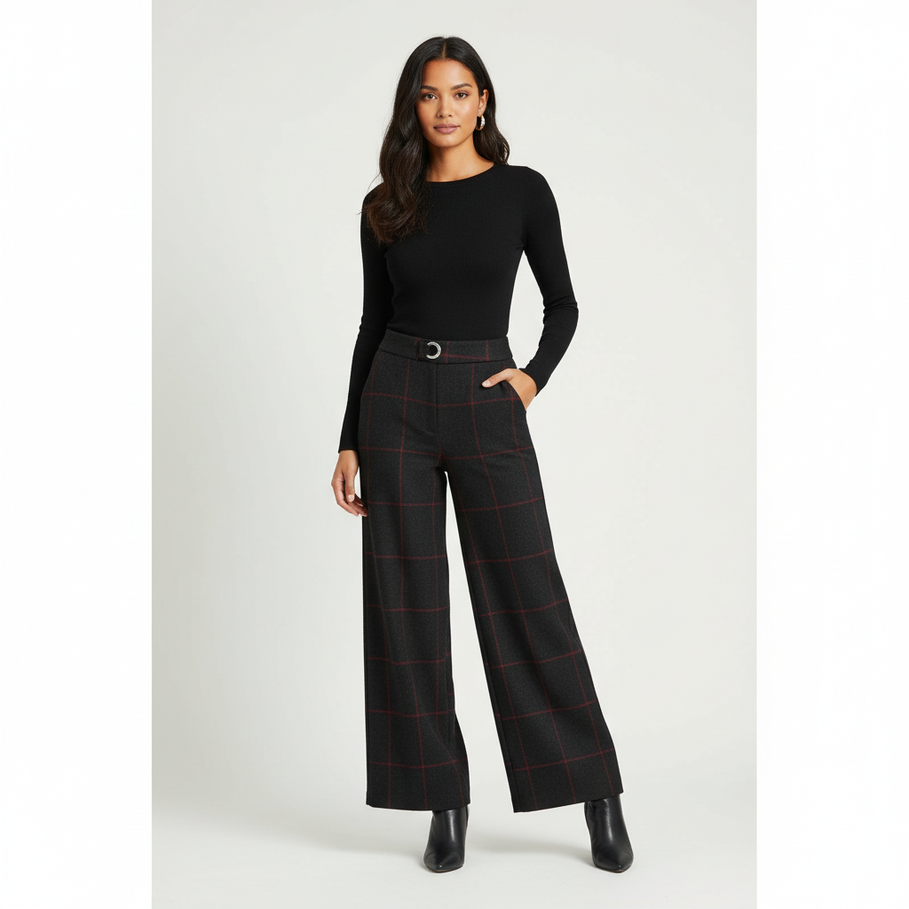 Belgravia geruite dames pantalon – Elara