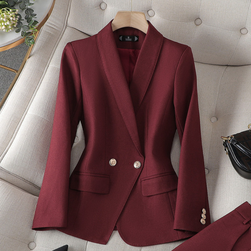 Blazer & pants set dames – elegant tweedelig pak
