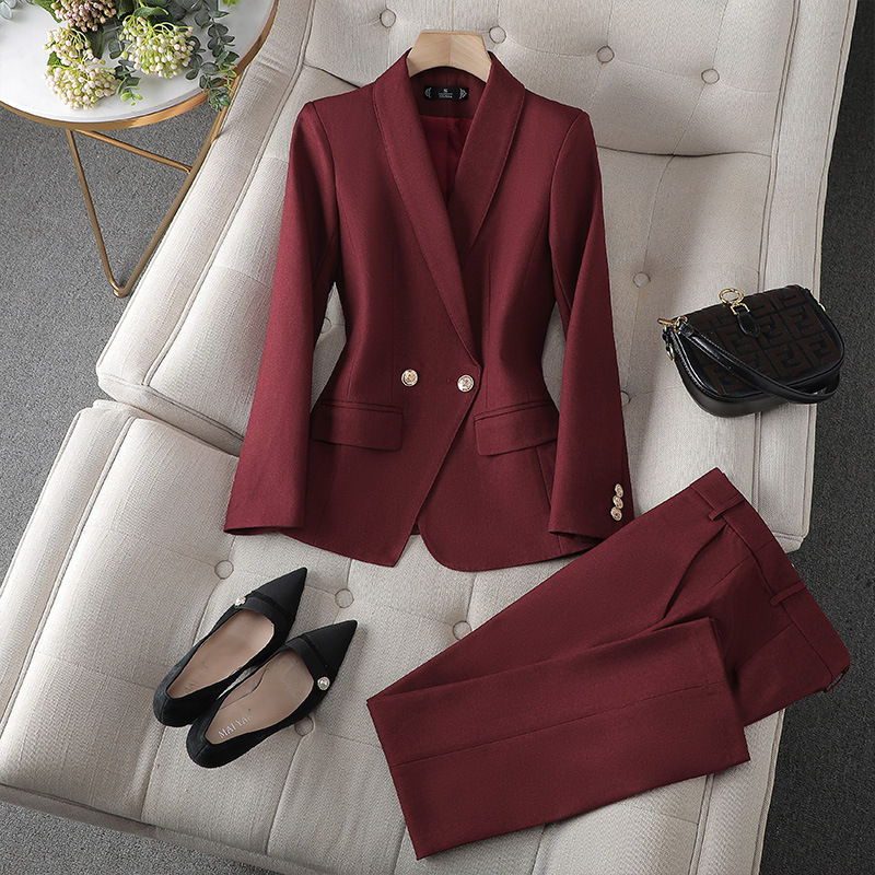 Blazer & pants set dames – elegant tweedelig pak