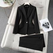 Blazer & pants set dames – elegant tweedelig pak