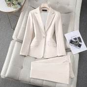 Blazer & pants set dames – elegant tweedelig pak