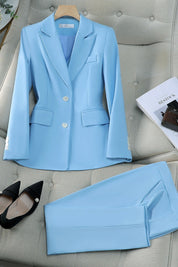 Blazer & pants set dames – elegant tweedelig pak