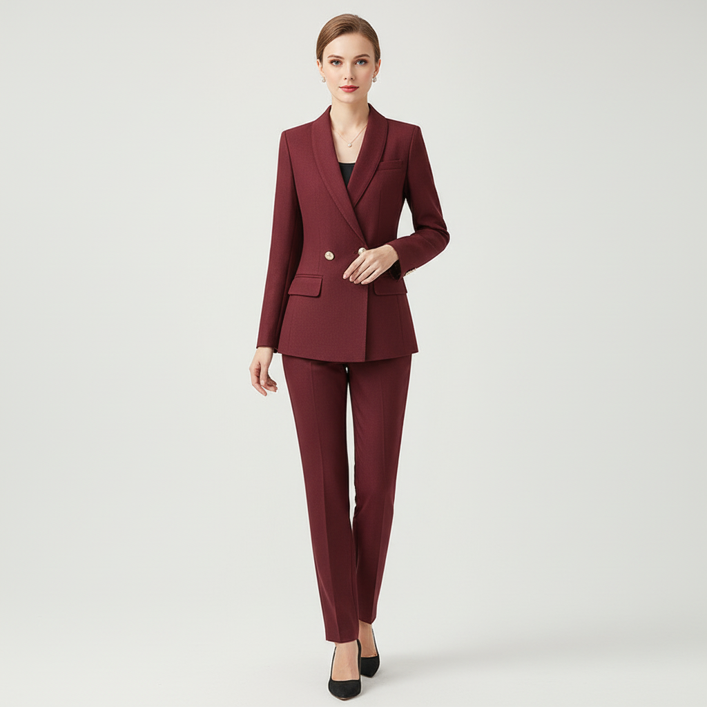 Blazer & pants set dames – elegant tweedelig pak
