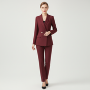 Blazer & pants set dames – elegant tweedelig pak