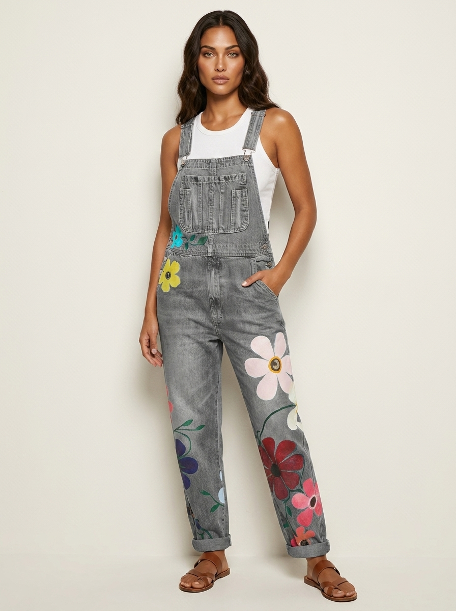 Bloemen tuinbroek jumpsuit - Rosie