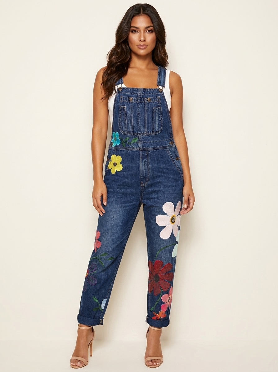 Bloemen tuinbroek jumpsuit - Rosie