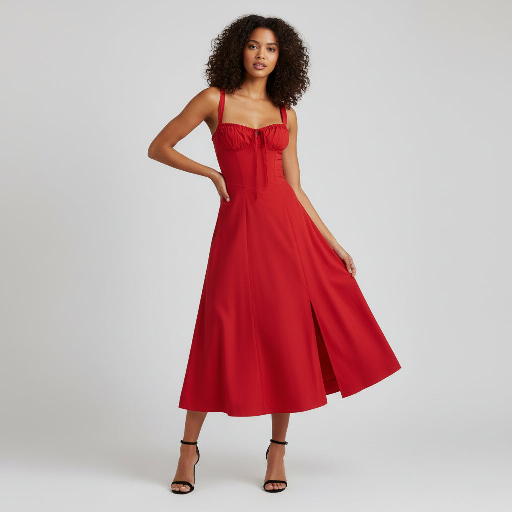 elegante damesjurk met flatterende pasvorm voor feestelijke en stijlvolle gelegenheden