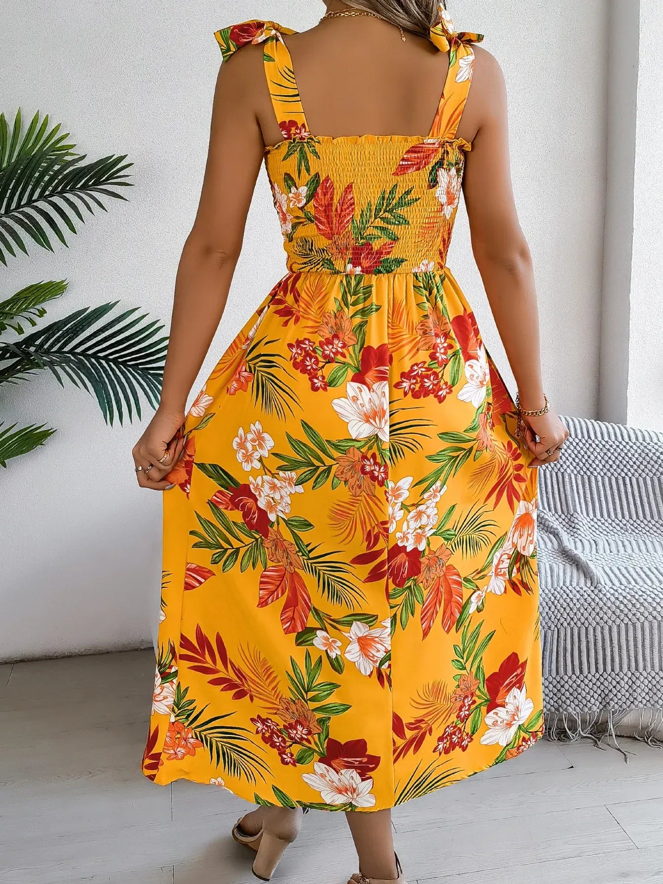 Bloemenprint dames zomerjurk – Capri