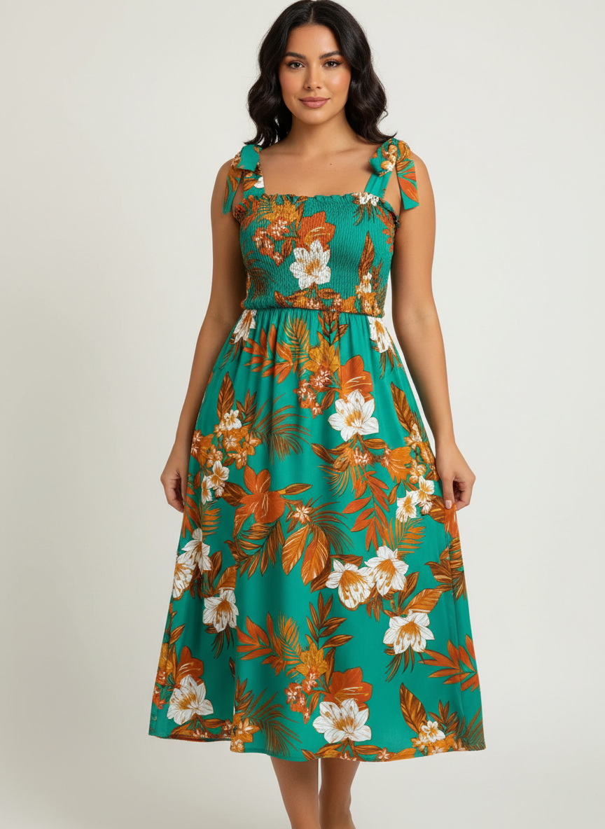 Bloemenprint dames zomerjurk – Capri