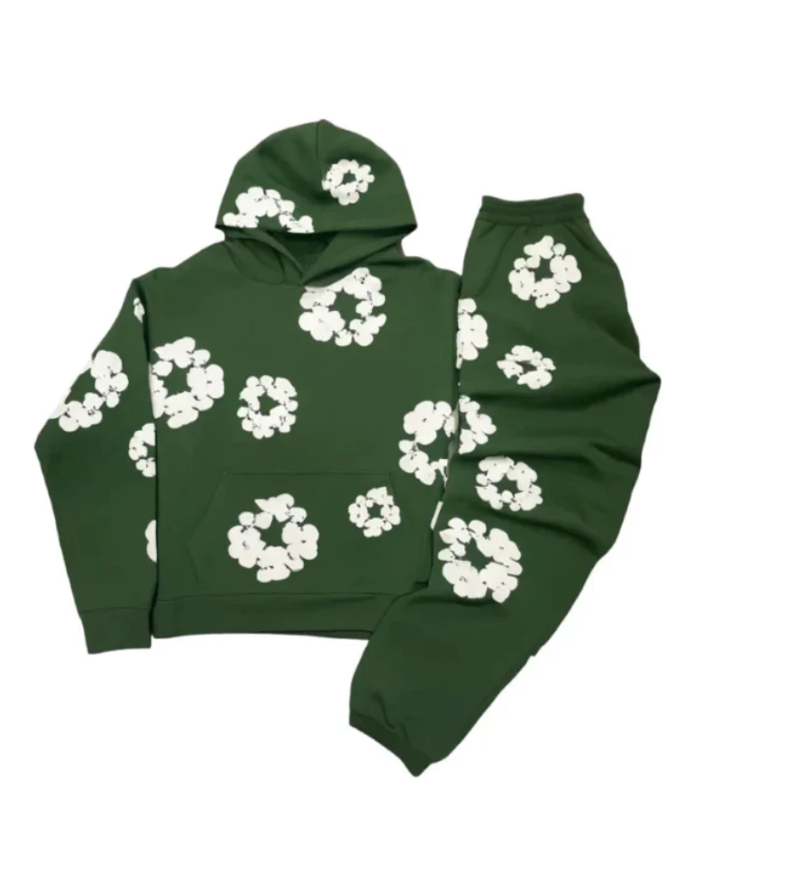Bloemenprint trainingspak – unisex hoodie & jogger