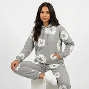 Bloemenprint trainingspak – unisex hoodie & jogger