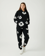 Bloemenprint trainingspak – unisex hoodie & jogger