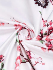 Bloemrijke midi jurk met strikdetail – Vanja