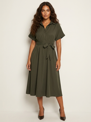 Blousejurk met tailleceintuur - Sophie