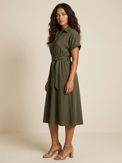 Blousejurk met tailleceintuur - Sophie