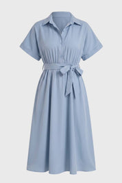 Blousejurk met tailleceintuur - Sophie