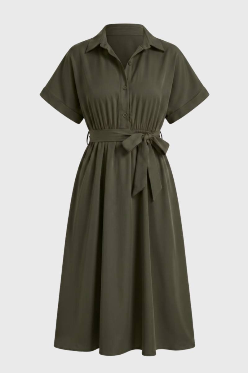 Blousejurk met tailleceintuur - Sophie