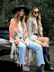 Bohemian bloemen kimono - Isla