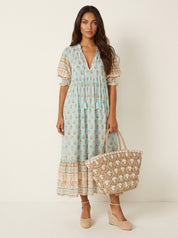Bohemian maxi jurk met kwastdetail - Luna