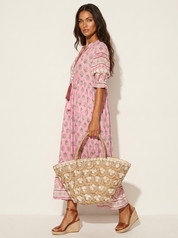 Bohemian maxi jurk met kwastdetail - Luna