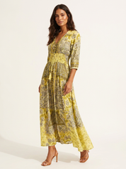 Bohemian maxi jurk met paisley print - Luna