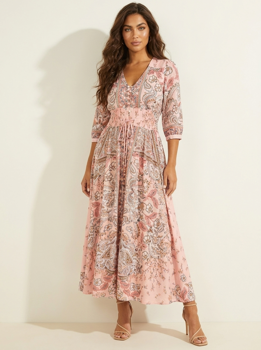 Bohemian maxi jurk met paisley print - Luna