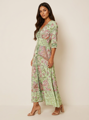 Bohemian maxi jurk met paisley print - Luna
