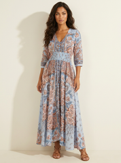 Bohemian maxi jurk met paisley print - Luna