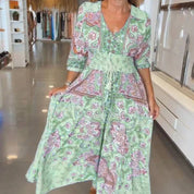 Bohemian maxi jurk met paisley print - Luna