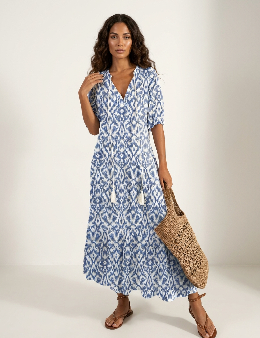 Bohemian_maxi_jurk_met_print_en_kwastjes_-_Isla_1.png