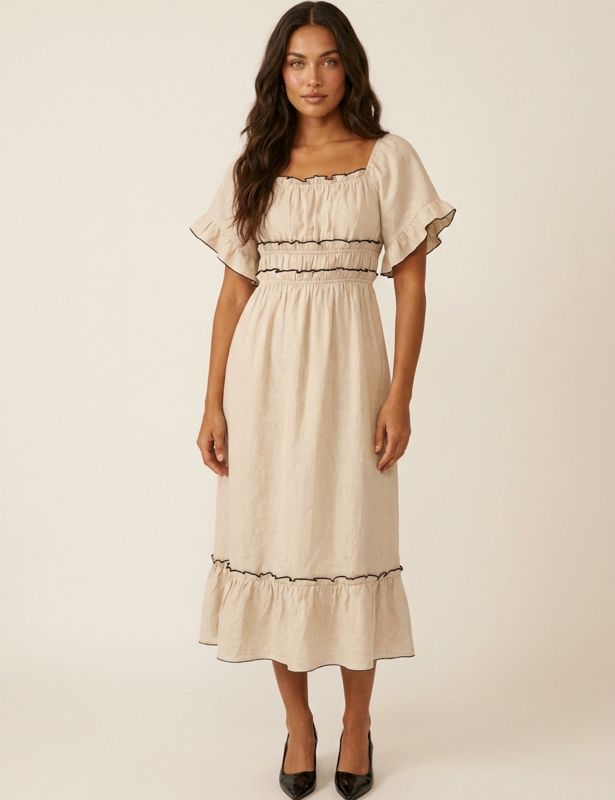 Bohemian_midi_jurk_met_volantmouwen_-_Fleur_1.png